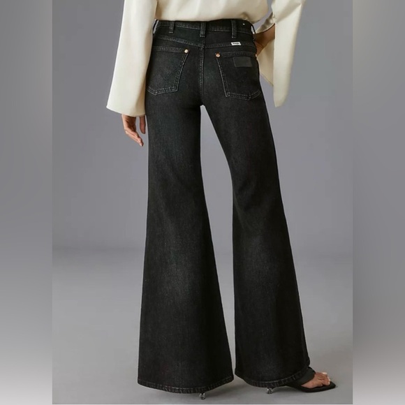 Wrangler Dark Gray Flare Jeans 32 - Picture 2 of 7